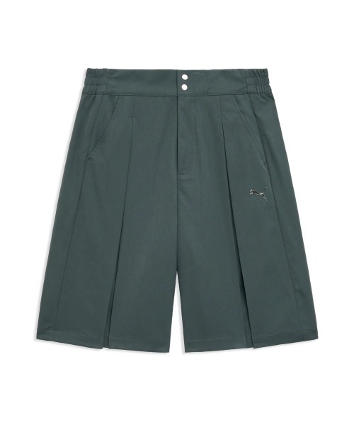 PUMA（プーマ）の「PUMA DARE TO BERMUDA SHORTS（プーマ ディア トゥ バルミューダ ショーツ）（その他パンツ・レディース・グレー系/ホワイト系・LARGE/MEDIUM/SMALL）」の2枚目の写真