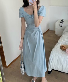 BUMPY GATHER FLARE DRESS（ワンピース）｜Ameri（アメリ）の