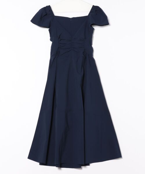 国内発送★Sabo Skirtパフオフショルダーワンピース セール】2WAY リボンデザイン パフスリーブ オフショルダー