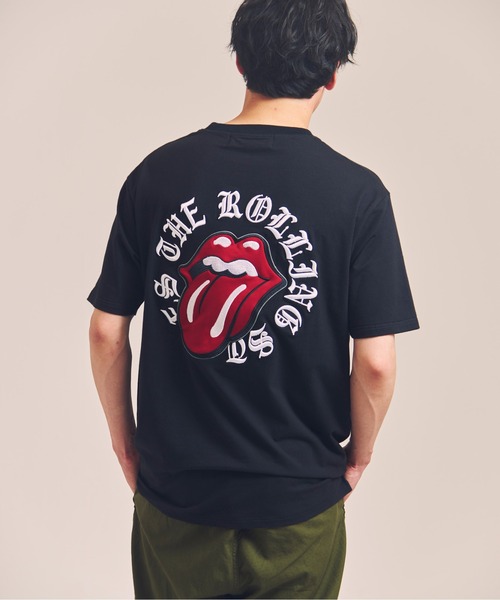JACKROSE（ジャックローズ）の「B-TRS-Lips&Tongue サークル・刺繍/SSTEE（Tシャツ/カットソー・メンズ・ホワイト/ブラック・XL/L/M）」の4枚目の写真