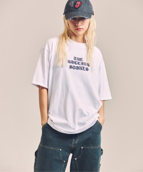 JACKROSE（ジャックローズ）の「B-TRS-Lips&Tongue サークル・刺繍/SSTEE（Tシャツ/カットソー・メンズ・ホワイト/ブラック・XL/L/M）」の21枚目の写真