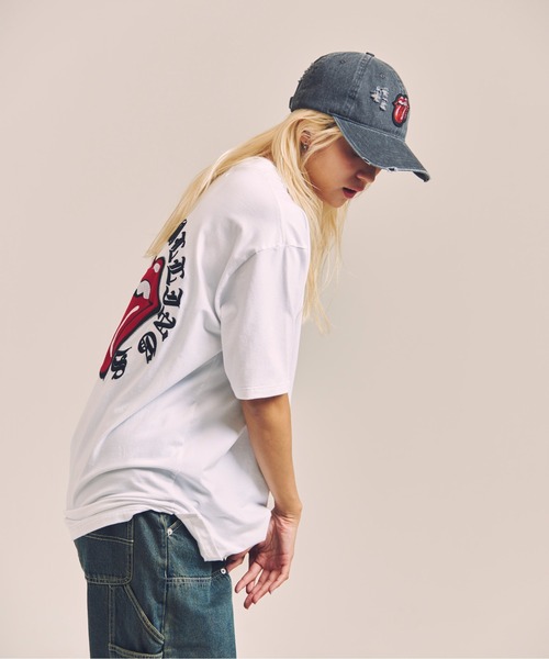 JACKROSE（ジャックローズ）の「B-TRS-Lips&Tongue サークル・刺繍/SSTEE（Tシャツ/カットソー・メンズ・ホワイト/ブラック・XL/L/M）」の20枚目の写真