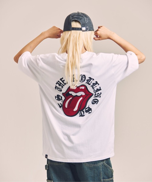 JACKROSE（ジャックローズ）の「B-TRS-Lips&Tongue サークル・刺繍/SSTEE（Tシャツ/カットソー・メンズ・ホワイト/ブラック・XL/L/M）」の17枚目の写真