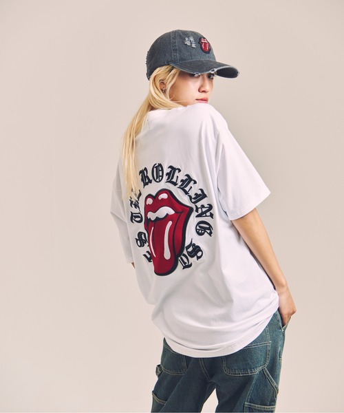 JACKROSE（ジャックローズ）の「B-TRS-Lips&Tongue サークル・刺繍/SSTEE（Tシャツ/カットソー・メンズ・ホワイト/ブラック・XL/L/M）」の16枚目の写真