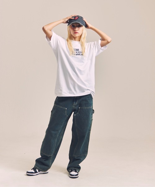 JACKROSE（ジャックローズ）の「B-TRS-Lips&Tongue サークル・刺繍/SSTEE（Tシャツ/カットソー・メンズ・ホワイト/ブラック・XL/L/M）」の12枚目の写真