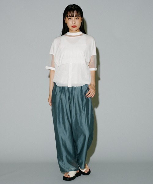 terrace（テラス）の「バリアスディテールカットプルオーバー（Tシャツ/カットソー・レディース・ブラック/カーキ/オフホワイト・MEDIUM）」の5枚目の写真