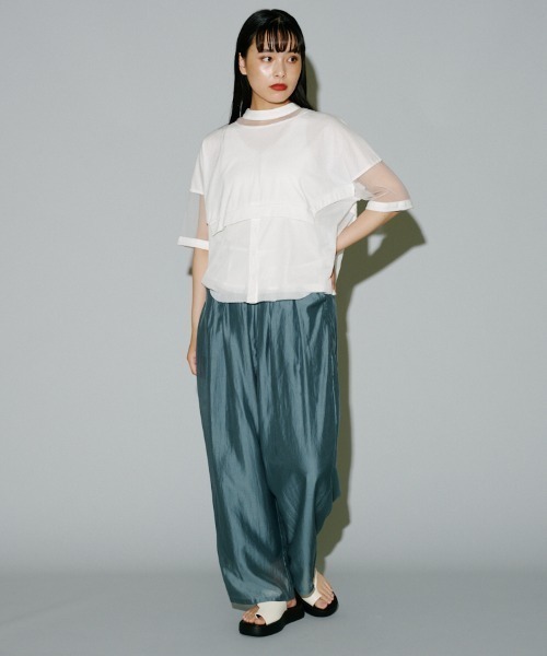 terrace（テラス）の「バリアスディテールカットプルオーバー（Tシャツ/カットソー・レディース・ブラック/カーキ/オフホワイト・MEDIUM）」の6枚目の写真