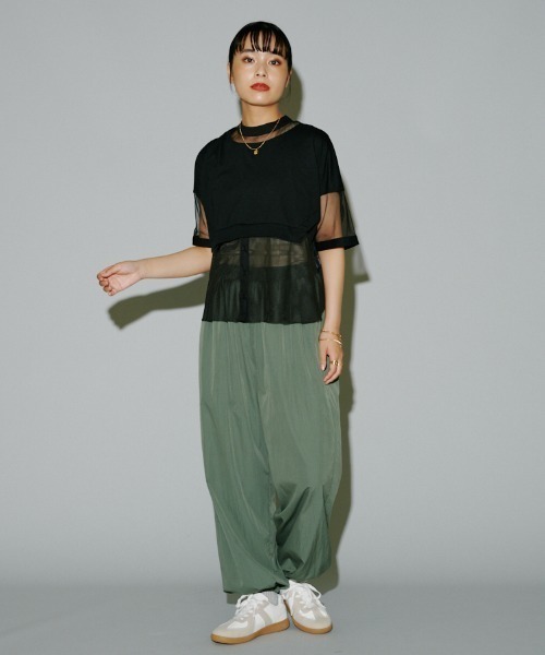 terrace（テラス）の「バリアスディテールカットプルオーバー（Tシャツ/カットソー・レディース・ブラック/カーキ/オフホワイト・MEDIUM）」の19枚目の写真