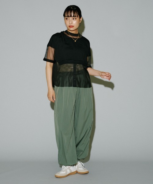 terrace（テラス）の「バリアスディテールカットプルオーバー（Tシャツ/カットソー・レディース・ブラック/カーキ/オフホワイト・MEDIUM）」の20枚目の写真