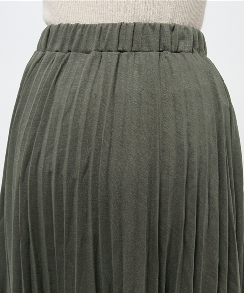 CIAOPANIC（チャオパニック）の「【Ciaopanic】　ミニ裏毛ミモレプリーツSK（スカート・レディース・キャメル/ネイビー/グレー/カーキ・FREE）」の8枚目の写真