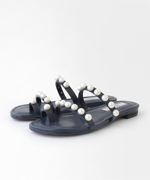 Dhyana.（ディアナドット）の「【Dhyana.】パールサンダル（サンダル・レディース・ブラック/ライトベージュ/ダークネイビー・23.5cm/24.5cm/22.5cm）」の6枚目の写真