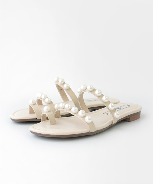 Dhyana.（ディアナドット）の「【Dhyana.】パールサンダル（サンダル・レディース・ブラック/ライトベージュ/ダークネイビー・23.5cm/24.5cm/22.5cm）」の5枚目の写真