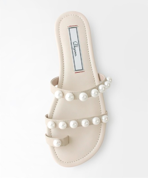 Dhyana.（ディアナドット）の「【Dhyana.】パールサンダル（サンダル・レディース・ブラック/ライトベージュ/ダークネイビー・23.5cm/24.5cm/22.5cm）」の11枚目の写真