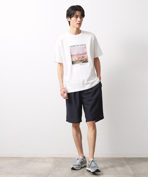 THE SHOP TK (ザ ショップ ティーケー )の「シャリルジャージ ショートパンツ 洗濯機OK/吸水速乾/イージーケア/セットアップ可(その他パンツ・メンズ・ライトグレー/ベージュ/ネイビー・02/03)」の13枚目の写真