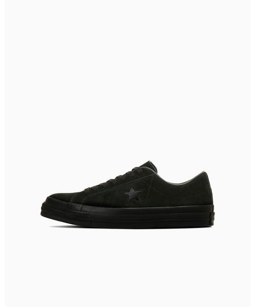 CONVERSE(コンバース)の「ONE STAR SUEDE / ワンスター スエード(スニーカー・メンズ・ブラック×ブラック・8.5/9/8/4/4.5/5.5/7.5/7/5/6.5/10.5/9.5)」の1枚目の写真