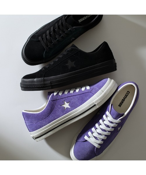 CONVERSE(コンバース)の「ONE STAR SUEDE / ワンスター スエード(スニーカー・メンズ・ブラック×ブラック・8.5/9/8/4/4.5/5.5/7.5/7/5/6.5/10.5/9.5)」の5枚目の写真