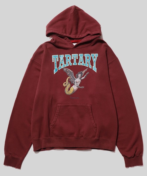 DIET BUTCHER（ダイエットブッチャー）の「DIET BUTCHER/ダイエットブッチャー Vintage hoodie 「Harpy」 フーディー（パーカー・メンズ・ネイビー/バーガンディー/グレー・1/2/3）」の3枚目の写真