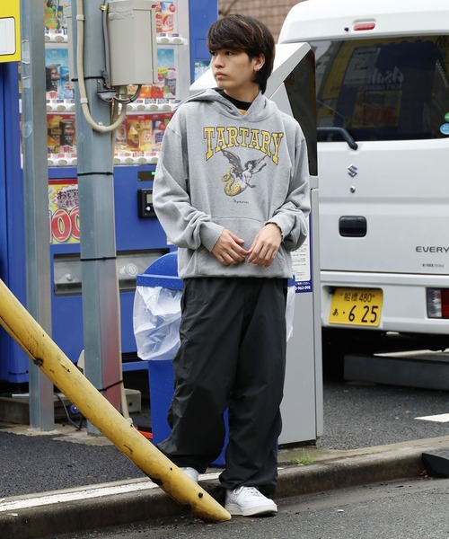 DIET BUTCHER（ダイエットブッチャー）の「DIET BUTCHER/ダイエットブッチャー Vintage hoodie 「Harpy」 フーディー（パーカー・メンズ・ネイビー/バーガンディー/グレー・1/2/3）」の10枚目の写真