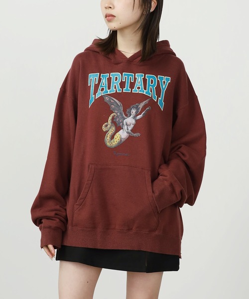 DIET BUTCHER（ダイエットブッチャー）の「DIET BUTCHER/ダイエットブッチャー Vintage hoodie 「Harpy」 フーディー（パーカー・メンズ・ネイビー/バーガンディー/グレー・1/2/3）」の20枚目の写真