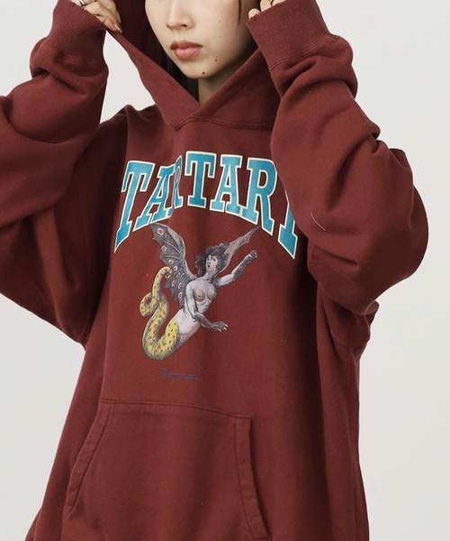 DIET BUTCHER（ダイエットブッチャー）の「DIET BUTCHER/ダイエットブッチャー Vintage hoodie 「Harpy」 フーディー（パーカー・メンズ・ネイビー/バーガンディー/グレー・1/2/3）」の22枚目の写真