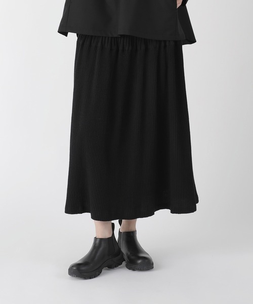 Plantation（プランテーション）の「(H)BIZEN MELANGE WAVE / スカート / (O)（スカート・レディース・ブラック/ライトグレー・M size）」の2枚目の写真