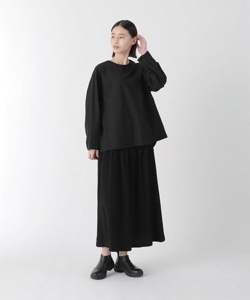 Plantation（プランテーション）の「(H)BIZEN MELANGE WAVE / スカート / (O)（スカート・レディース・ブラック/ライトグレー・M size）」の5枚目の写真