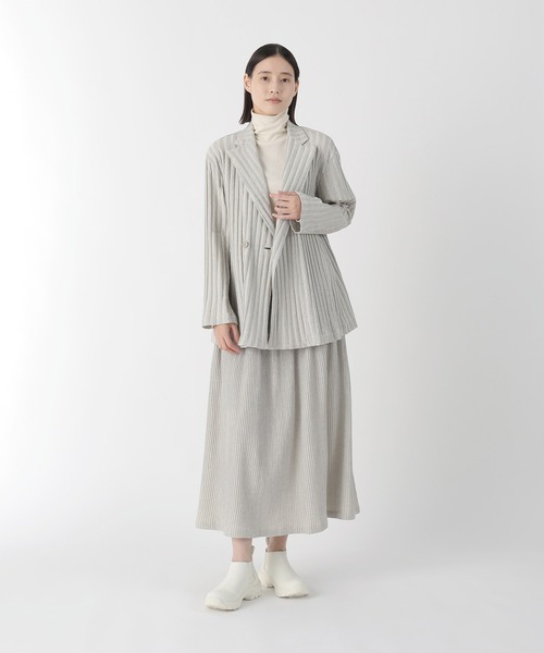 Plantation（プランテーション）の「(H)BIZEN MELANGE WAVE / スカート / (O)（スカート・レディース・ブラック/ライトグレー・M size）」の7枚目の写真