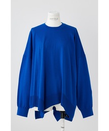 ENFOLD - ENFOLD エンフォルド WAVE-HEM PULLOVER ニットセーター 300HA270-2770 ブルー 38 ENFOLD(エンフォルド) WAVE HEM PULLOVERニット300HA270-2770