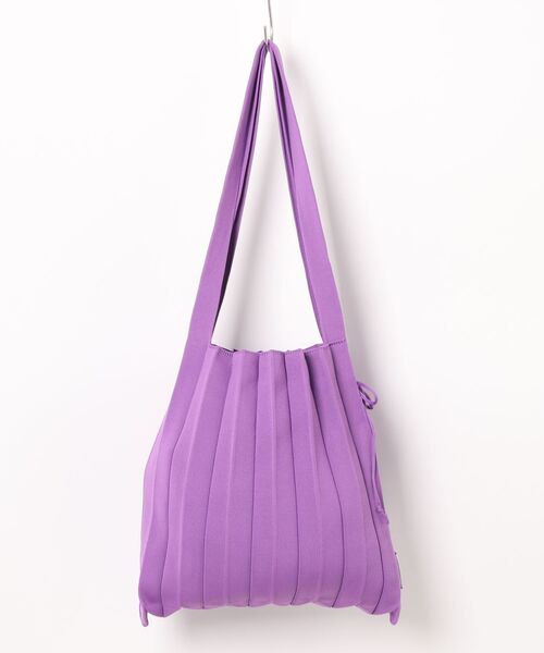 JOSEPH AND STACEY（ジョセフアンドステイシー）の「ラッキープリーツニット(M)（トートバッグ・レディース・ライトブルー/ブラック/ダークパープル/グリーン/アクア/ライトホワイト/ウッド/ライム/モスグリーン/ベージュ/グリーン系その他2/ネイビー/ダークブルー/ラベンダー/ベビーピンク/ライラック/レッド/ダークグレー/ライトパープル/イエロー/ダークグリーン/グリーン系その他・M）」の17枚目の写真