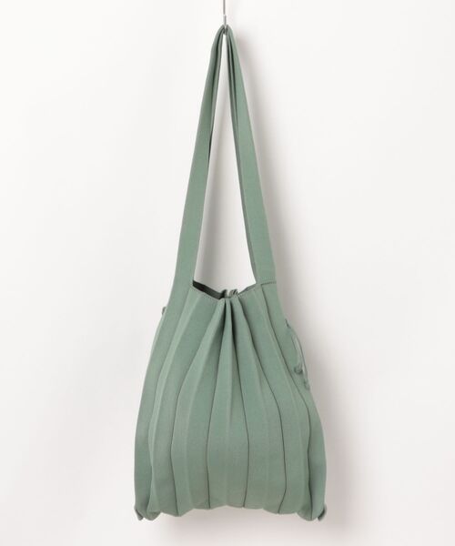 JOSEPH AND STACEY（ジョセフアンドステイシー）の「ラッキープリーツニット(M)（トートバッグ・レディース・ライトブルー/ブラック/ダークパープル/グリーン/アクア/ライトホワイト/ウッド/ライム/モスグリーン/ベージュ/グリーン系その他2/ネイビー/ダークブルー/ラベンダー/ベビーピンク/ライラック/レッド/ダークグレー/ライトパープル/イエロー/ダークグリーン/グリーン系その他・M）」の11枚目の写真