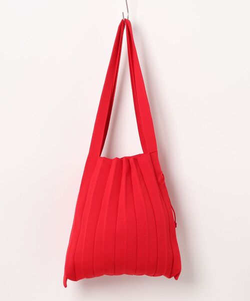 JOSEPH AND STACEY（ジョセフアンドステイシー）の「ラッキープリーツニット(M)（トートバッグ・レディース・ライトブルー/ブラック/ダークパープル/グリーン/アクア/ライトホワイト/ウッド/ライム/モスグリーン/ベージュ/グリーン系その他2/ネイビー/ダークブルー/ラベンダー/ベビーピンク/ライラック/レッド/ダークグレー/ライトパープル/イエロー/ダークグリーン/グリーン系その他・M）」の22枚目の写真