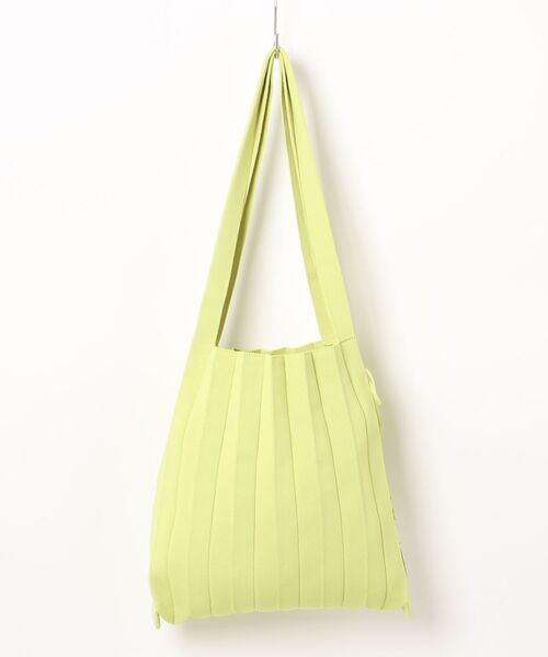 JOSEPH AND STACEY（ジョセフアンドステイシー）の「ラッキープリーツニット(M)（トートバッグ・レディース・ライトブルー/ブラック/ダークパープル/グリーン/アクア/ライトホワイト/ウッド/ライム/モスグリーン/ベージュ/グリーン系その他2/ネイビー/ダークブルー/ラベンダー/ベビーピンク/ライラック/レッド/ダークグレー/ライトパープル/イエロー/ダークグリーン/グリーン系その他・M）」の9枚目の写真