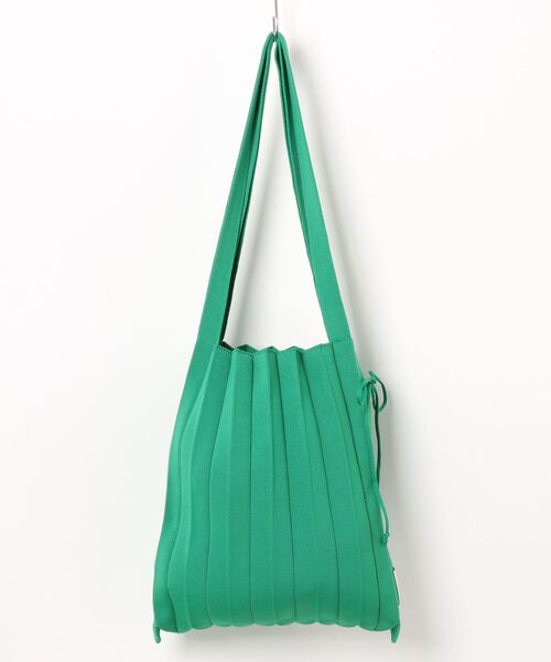 JOSEPH AND STACEY（ジョセフアンドステイシー）の「ラッキープリーツニット(M)（トートバッグ・レディース・ライトブルー/ブラック/ダークパープル/グリーン/アクア/ライトホワイト/ウッド/ライム/モスグリーン/ベージュ/グリーン系その他2/ネイビー/ダークブルー/ラベンダー/ベビーピンク/ライラック/レッド/ダークグレー/ライトパープル/イエロー/ダークグリーン/グリーン系その他・M）」の12枚目の写真