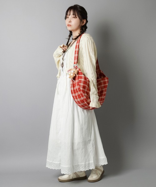 SPINNS(スピンズ)の「コットンキャミワンピース/フロントボタン/NEO森ガール(ワンピース・レディース・オフホワイト・ONESIZE)」の17枚目の写真