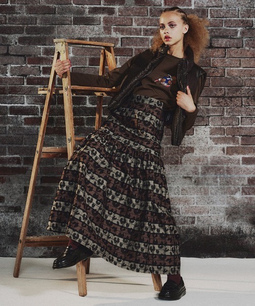 DOUBLE STANDARD CLOTHING（ダブルスタンダードクロージング）の「スーピーコットン ベア刺繍ロンT（Tシャツ/カットソー・レディース・オフホワイト/ブラウン・FREE）」の6枚目の写真