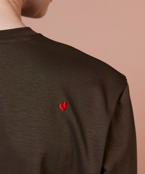 DOUBLE STANDARD CLOTHING（ダブルスタンダードクロージング）の「スーピーコットン ベア刺繍ロンT（Tシャツ/カットソー・レディース・オフホワイト/ブラウン・FREE）」の14枚目の写真