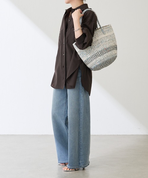 COLLAGE GALLARDAGALANTE（コラージュガリャルダガランテ）の「Africansquare/カゴバッグ（かごバッグ・レディース・シルバー・FREE）」の2枚目の写真