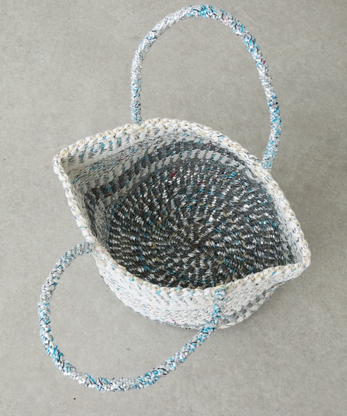 COLLAGE GALLARDAGALANTE（コラージュガリャルダガランテ）の「Africansquare/カゴバッグ（かごバッグ・レディース・シルバー・FREE）」の10枚目の写真