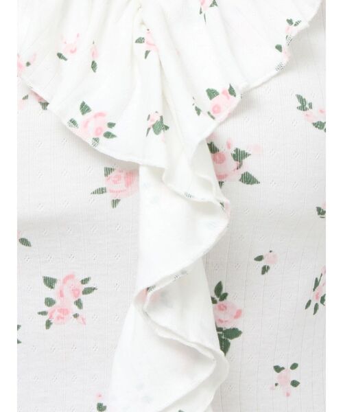 jouetie（ジュエティ）の「ラッフルフリルトップス 花柄（Tシャツ/カットソー・レディース・オフホワイト/ブラック/グレー・MEDIUM）」の21枚目の写真