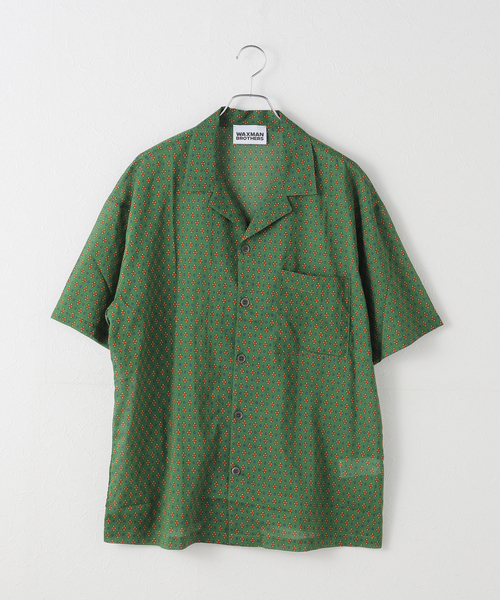 今期完売　waxman brothers シャツ WAXMAN BROTHERS(ワックスマンブラザーズ) オープンカラーシャツ