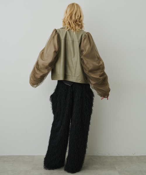 LA BELLE ETUDE（ラベルエチュード）の「BIGポケットボリュームフリンジパンツ（その他パンツ・レディース・ブルー/ブラック・1/0）」の16枚目の写真