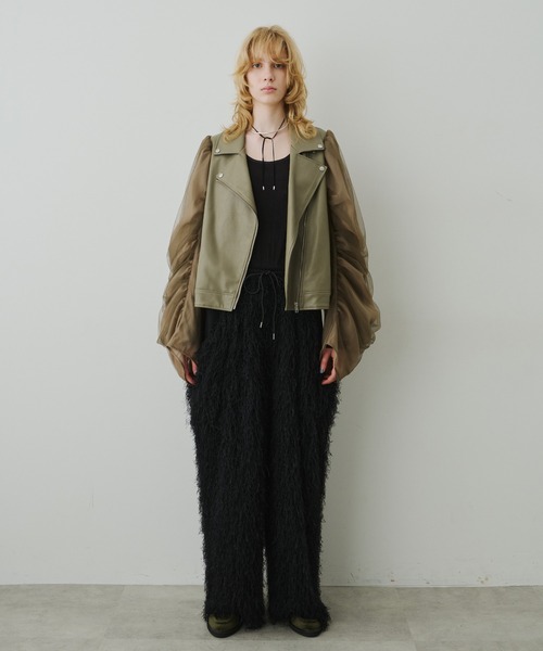 LA BELLE ETUDE（ラベルエチュード）の「BIGポケットボリュームフリンジパンツ（その他パンツ・レディース・ブルー/ブラック・1/0）」の15枚目の写真