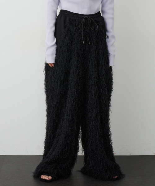 LA BELLE ETUDE（ラベルエチュード）の「BIGポケットボリュームフリンジパンツ（その他パンツ・レディース・ブルー/ブラック・1/0）」の11枚目の写真