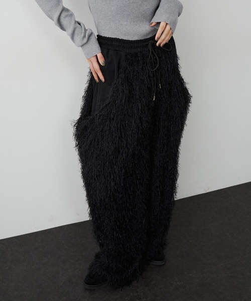 LA BELLE ETUDE（ラベルエチュード）の「BIGポケットボリュームフリンジパンツ（その他パンツ・レディース・ブルー/ブラック・1/0）」の12枚目の写真