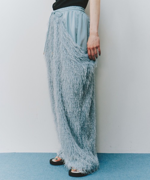 LA BELLE ETUDE（ラベルエチュード）の「BIGポケットボリュームフリンジパンツ（その他パンツ・レディース・ブルー/ブラック・1/0）」の8枚目の写真