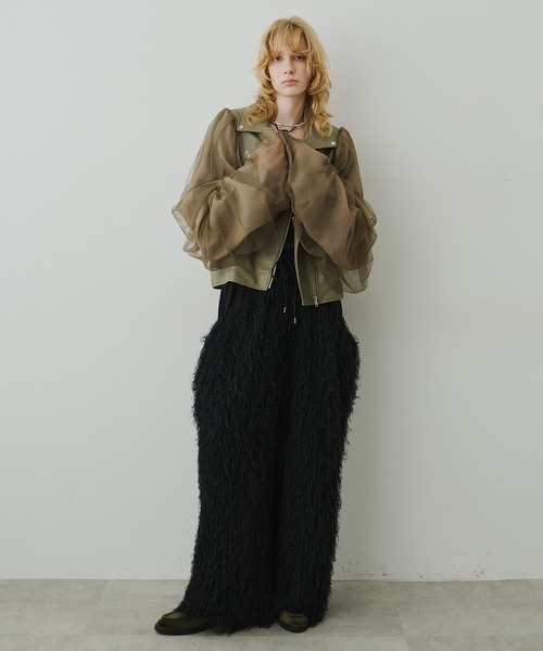 LA BELLE ETUDE（ラベルエチュード）の「BIGポケットボリュームフリンジパンツ（その他パンツ・レディース・ブルー/ブラック・1/0）」の5枚目の写真