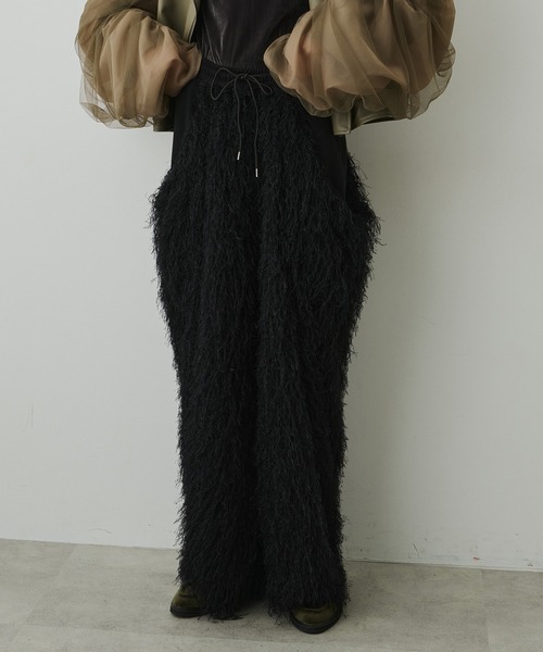 LA BELLE ETUDE（ラベルエチュード）の「BIGポケットボリュームフリンジパンツ（その他パンツ・レディース・ブルー/ブラック・1/0）」の13枚目の写真