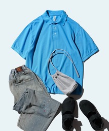 JERZEES（ジャージーズ）の「JERZEES / ジャージーズ OVER DYE 6.5OZ POLO SHIRTS オーバーダイ 無地 半袖ポロシャツ（ポロシャツ）」