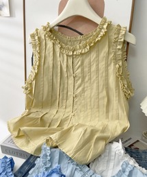完売品 シェリエ shellerフリルボリュームトップス  YELLOW 完売品 シェリエ shellerフリルボリュームトップス YELLOW