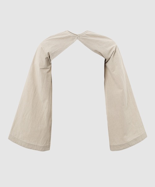 WhoWhat（フーワット）の「BELL SLEEVE ARM BOLERO（カーディガン/ボレロ・メンズ・ブラック/ベージュ・FREE）」の2枚目の写真